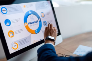 person office analyzing checking finance graphs 23 2150377127